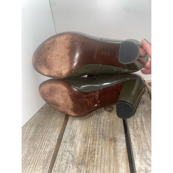 Cole Haan Patent Leather Mary Jane Pumps Women’s Size 9 Black Bow Strap High Hee - Picture 7 of 8